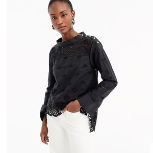 J CREW Funnel neck top